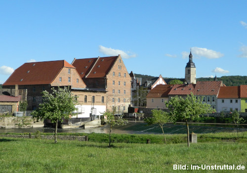 Bild: Mühle am Wehr